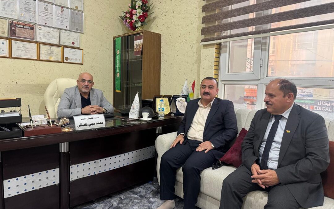 الأمين العام للمركز العربي الأوروبي يزور مكتب فرع المركز في إقليم كردستان – العراق