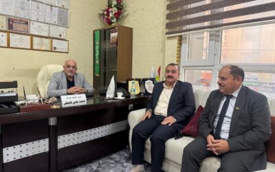 الأمين العام للمركز العربي الأوروبي يزور مكتب فرع المركز في إقليم كردستان – العراق